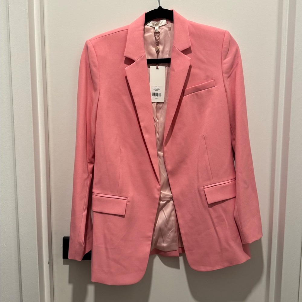 LoveShackFancy Luxley Blazer in Pink Lemonade – Size 0 – NWT ($595)
